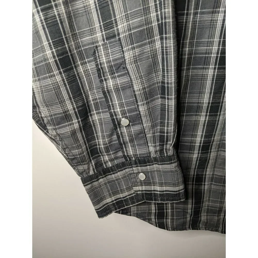 Men's Levi's Strauss Pearl Snap Western Long Sleeve Button Up, XXL Regular